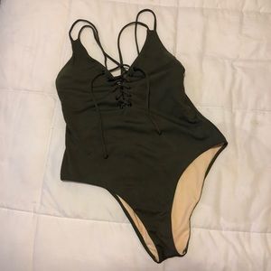ONLY WORN ONCE LA hearts one piece swimsuit